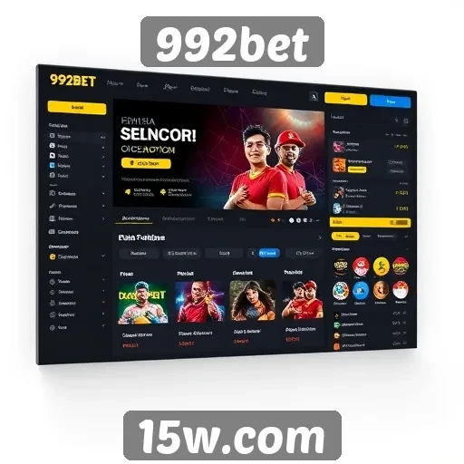 Interface e usabilidade do site 992bet